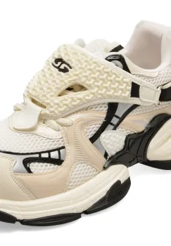 Pantofi sport GRYXX alb-negru, 202613, din material textil imagine