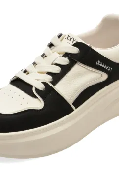 Pantofi sport GRYXX alb-negru, 66182, din piele naturala imagine