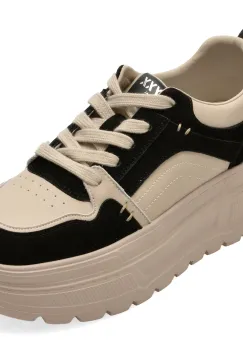 Pantofi sport GRYXX alb-negru, 66183, din piele naturala imagine