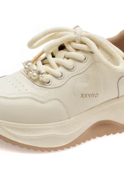 Pantofi sport GRYXX albi, 1165, din piele ecologica imagine