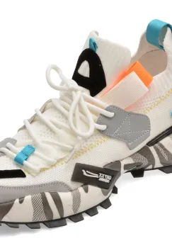 Pantofi sport GRYXX albi, 18159, din material textil imagine