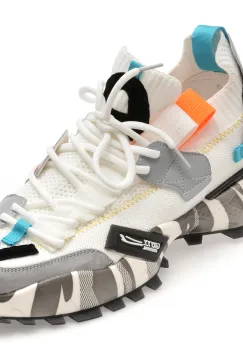 Pantofi sport GRYXX albi, 18159, din material textil imagine