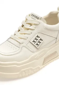 Pantofi sport GRYXX albi, 2315, din piele naturala imagine