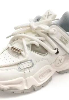 Pantofi sport GRYXX albi, 25050, din material textil imagine