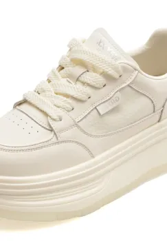 Pantofi sport GRYXX albi, 25166, din piele naturala imagine