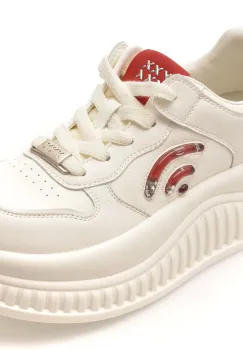 Pantofi sport GRYXX albi, 25C09, din piele ecologica imagine