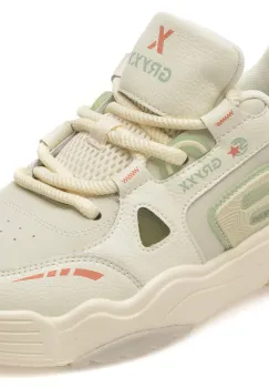 Pantofi sport GRYXX albi, 2A3227, din piele naturala imagine