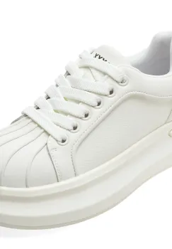 Pantofi sport GRYXX albi, 3753, din piele naturala imagine