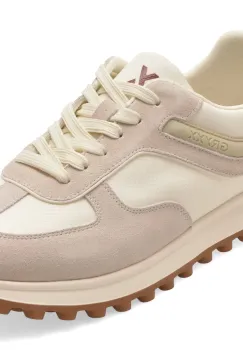 Pantofi sport GRYXX albi, 58271, din material textil si piele naturala imagine