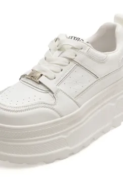 Pantofi sport GRYXX albi, 61618, din piele naturala imagine