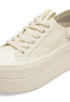 Pantofi sport GRYXX albi, 61627, din piele naturala imagine