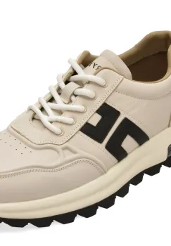 Pantofi sport GRYXX albi, 61908, din piele naturala imagine