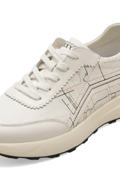 Pantofi sport GRYXX albi, 63511, din piele naturala imagine