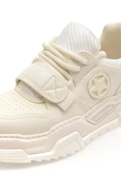 Pantofi sport GRYXX albi, 69072, din piele naturala imagine