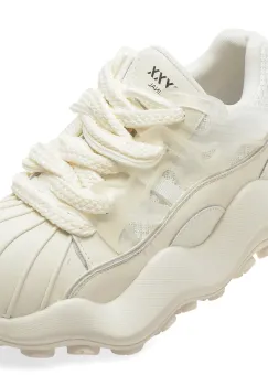 Pantofi sport GRYXX albi, 8607, din material textil si piele naturala imagine