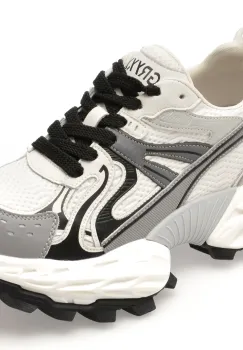 Pantofi sport GRYXX albi, 8859, din piele ecologica imagine