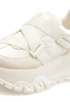 Pantofi sport GRYXX albi, 8926A, din material textil si piele naturala imagine