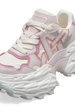 Pantofi sport GRYXX albi, 8951, din material textil si piele naturala imagine