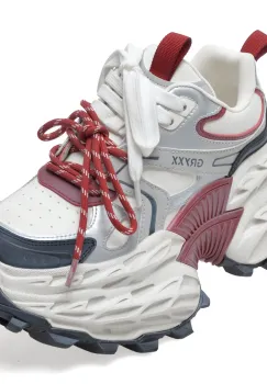 Pantofi sport GRYXX albi, 8951, din piele ecologica imagine