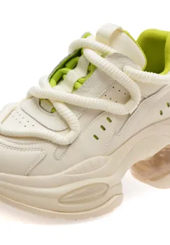 Pantofi sport GRYXX albi, 90861, din piele ecologica imagine