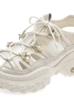 Pantofi sport GRYXX albi, 925D101, din material textil imagine
