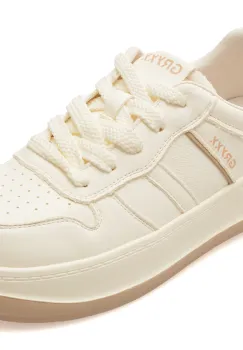 Pantofi sport GRYXX albi, C1180, din piele naturala imagine