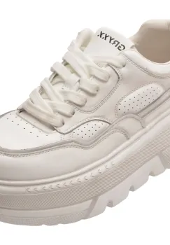 Pantofi sport GRYXX albi, F69, din piele naturala imagine