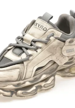 Pantofi sport GRYXX albi, F7801, din material textil si piele naturala imagine