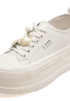 Pantofi sport GRYXX albi, R625D91, din piele naturala imagine
