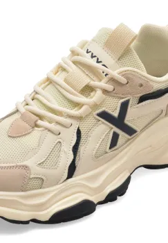 Pantofi sport GRYXX albi, Y508, din material textil si piele naturala imagine