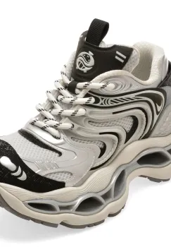 Pantofi sport GRYXX argintii, 1478A, din piele ecologica imagine