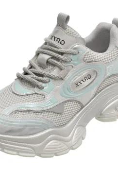 Pantofi sport GRYXX argintii, 156, din material textil imagine