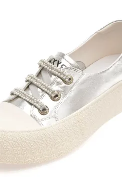 Pantofi sport GRYXX argintii, 24992, din piele naturala imagine