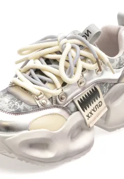 Pantofi sport GRYXX argintii, 30391, din piele naturala imagine