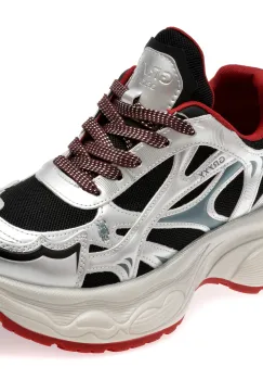 Pantofi sport GRYXX argintii, 90871, din material textil imagine