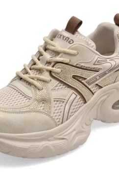 Pantofi sport GRYXX bej, 2813, din material textil imagine