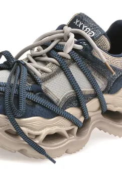 Pantofi sport GRYXX bleumarin, 30597, din material textil si piele naturala imagine