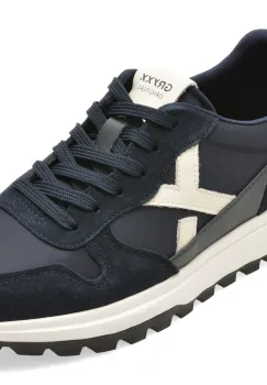 Pantofi sport GRYXX bleumarin, 58636, din material textil si piele naturala imagine