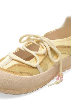 Pantofi sport GRYXX galbeni, 261055, din material textil si piele naturala imagine