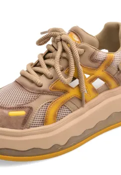 Pantofi sport GRYXX galbeni, 5S137, din material textil imagine