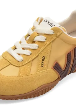 Pantofi sport GRYXX galbeni, C61203, din piele intoarsa imagine