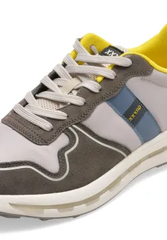 Pantofi sport GRYXX gri, 30160, din material textil si piele naturala imagine