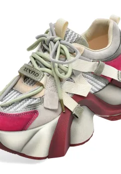 Pantofi sport GRYXX gri, 5822, din material textil si piele naturala imagine