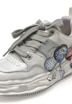 Pantofi sport GRYXX gri, 90171, din piele ecologica imagine