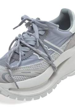 Pantofi sport GRYXX gri, 9053, din material textil si piele naturala imagine
