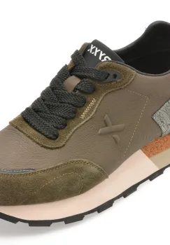Pantofi sport GRYXX kaki, 110169, din piele naturala imagine
