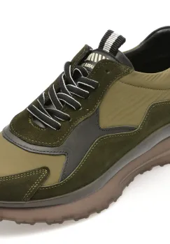 Pantofi sport GRYXX kaki, ED01, din material textil si piele naturala imagine