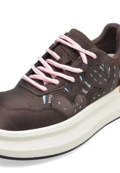Pantofi sport GRYXX maro, 21296, din material textil si piele naturala imagine