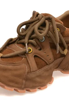 Pantofi sport GRYXX maro, 25057, din piele naturala imagine