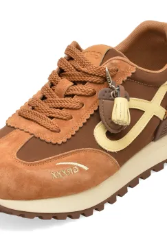 Pantofi sport GRYXX maro, 260038, din material textil si piele naturala imagine